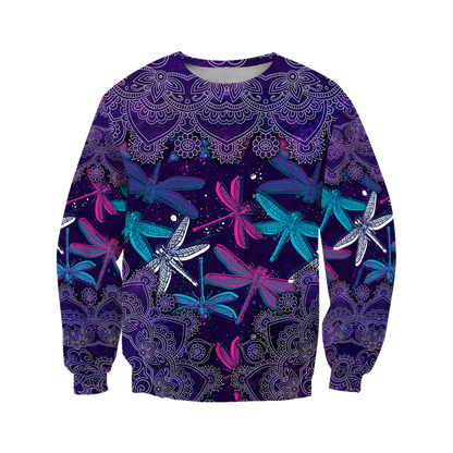 Beautiful Dragonfly 3D All Over Printed Shirts JJ300305-Apparel-TA-Sweatshirts-S-Vibe Cosy™