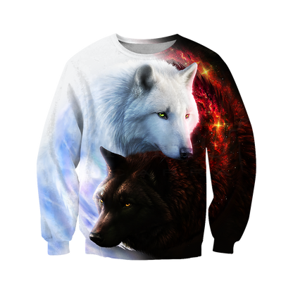 Wolf 3D All Over Printed Shirts For Men and Women JJ280401-Apparel-TT-Sweatshirts-S-Vibe Cosy™