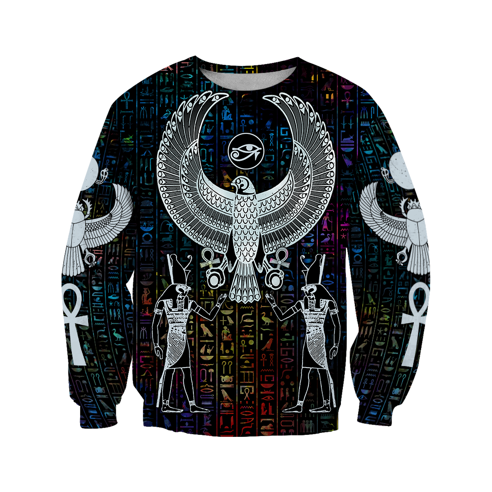3D All Over Printed Hieroglyphics Ancient Egypt Hoodie Clothes JJ020401-Apparel-MP-Sweatshirts-S-Vibe Cosy™
