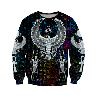 3D All Over Printed Hieroglyphics Ancient Egypt Hoodie Clothes JJ020401-Apparel-MP-Sweatshirts-S-Vibe Cosy™
