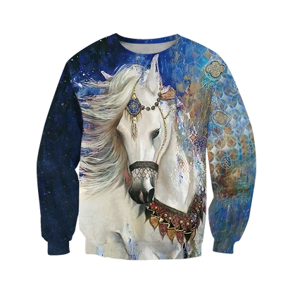 Love Horses 3D All Over Printed Shirts For Men And Women JJ110402-Apparel-MP-Sweatshirts-S-Vibe Cosy™