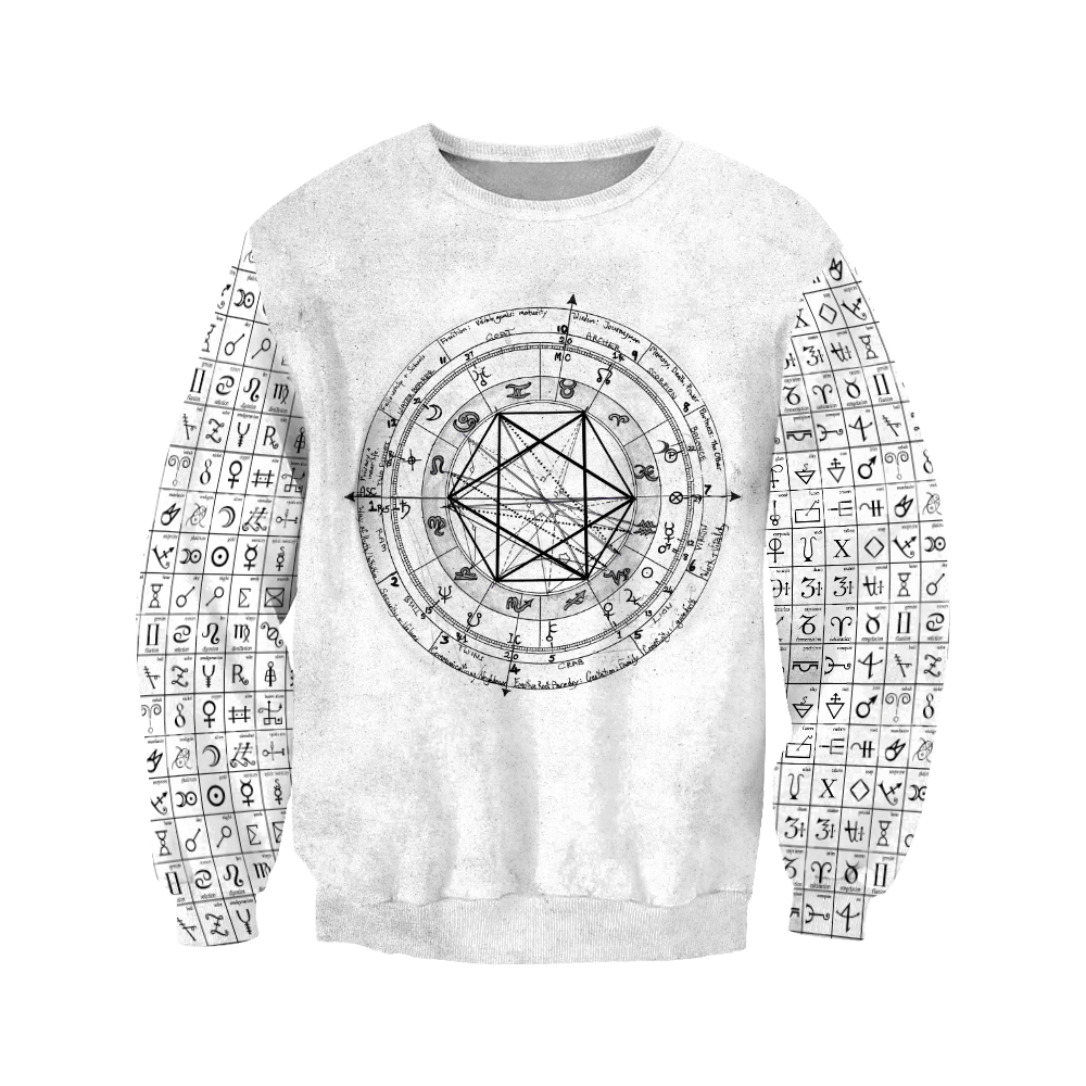 Alchemy Birth Chart 3D All Over Printed Shirts Hoodie JJ160302-Apparel-MP-Sweatshirts-S-Vibe Cosy™