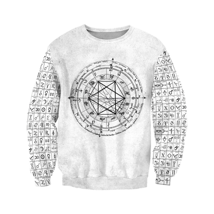 Alchemy Birth Chart 3D All Over Printed Shirts Hoodie JJ160302-Apparel-MP-Sweatshirts-S-Vibe Cosy™