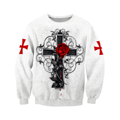 Knight God Jesus 3D All Over Printed Shirt Hoodie For Men And Women JJ240303-Apparel-MP-Sweatshirt-S-Vibe Cosy™