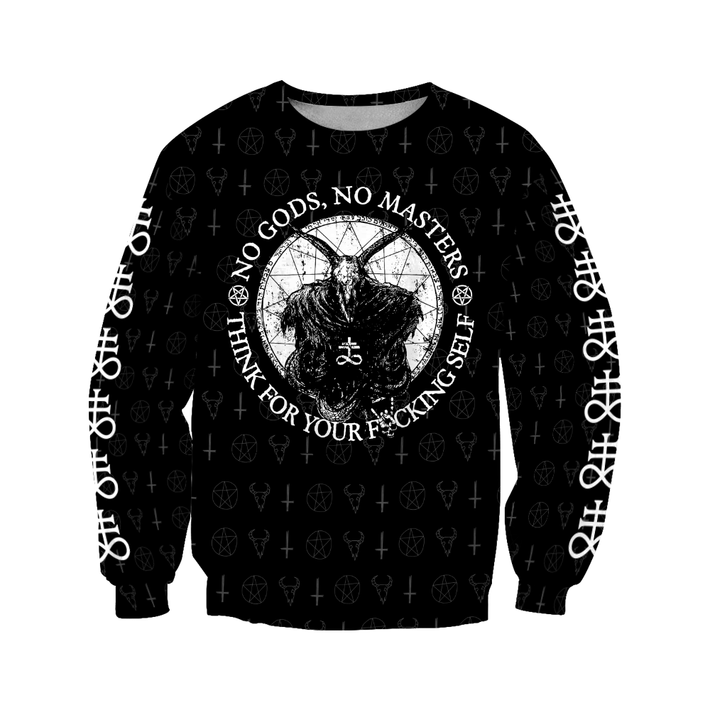 Satanic Tribal 3D All Over Printed Hoodie JJ09062003-Apparel-MP-sweatshirt-S-Vibe Cosy™
