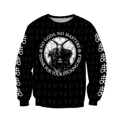 Satanic Tribal 3D All Over Printed Hoodie JJ09062003-Apparel-MP-sweatshirt-S-Vibe Cosy™