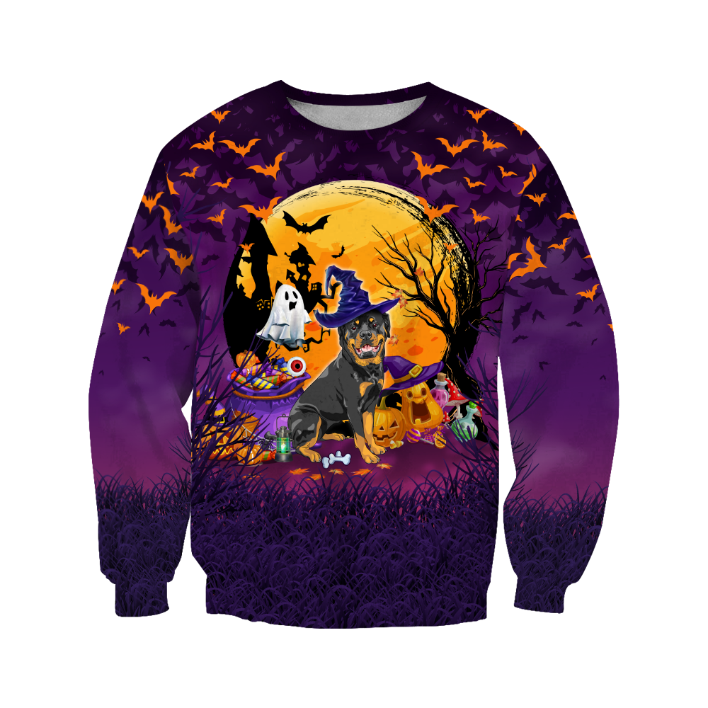 Happy halloween rottweiler hoodie shirt for men and women JJW11092002