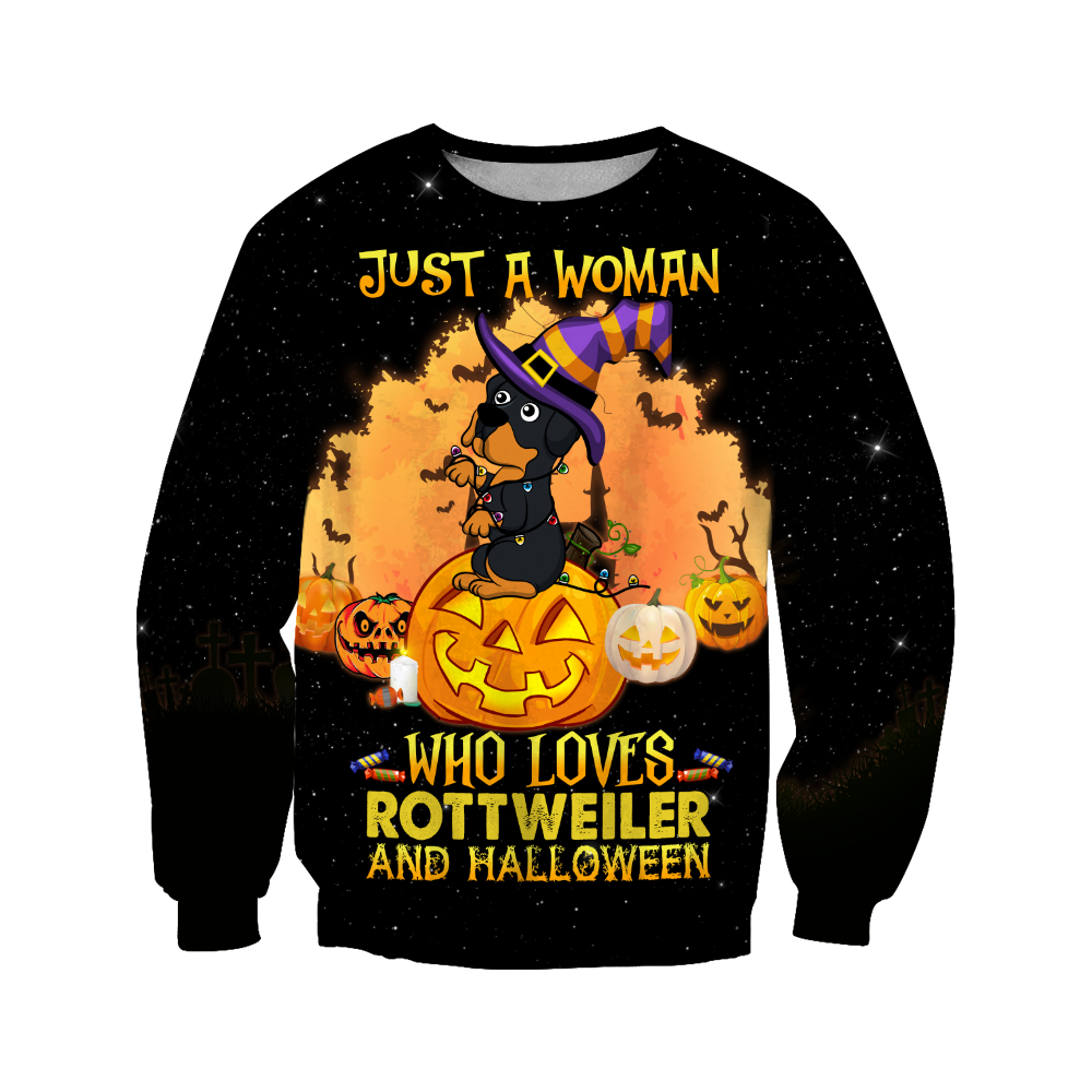Happy halloween rottweiler hoodie shirt for men and women JJW11092003
