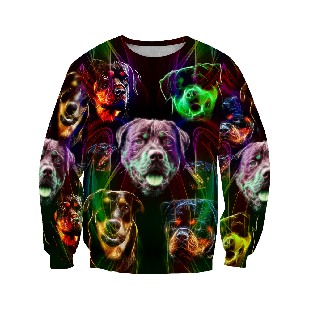Rottweiler colorful 3D hoodie shirt for men and women JJW18092002S
