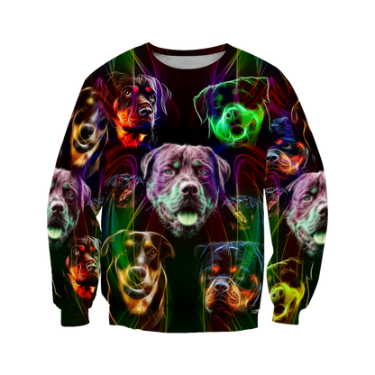 Rottweiler colorful 3D hoodie shirt for men and women JJW18092002S