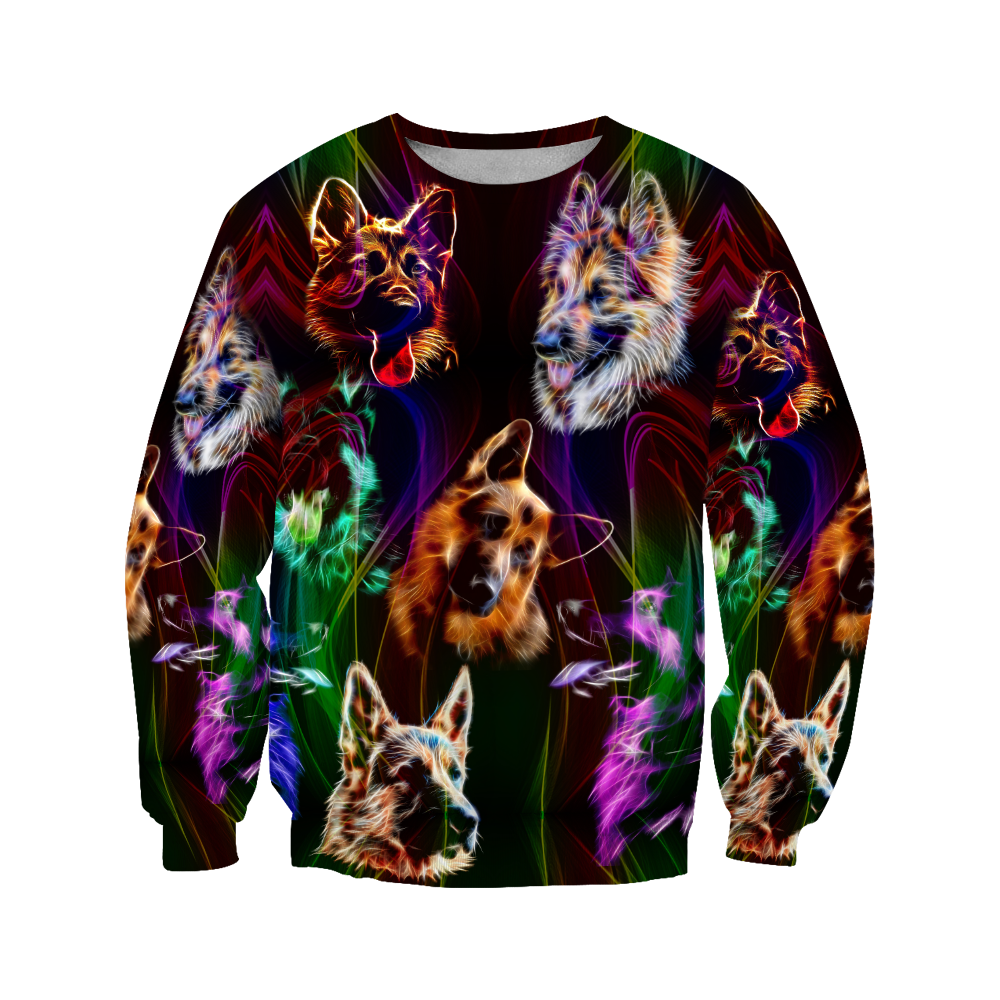 German shepherd colorful hoodie shirt for men and women JJW16092003S