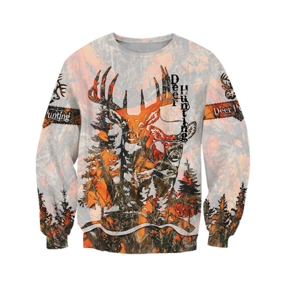 3D All Over Print Deer Hunting Hoodie JJW10082001