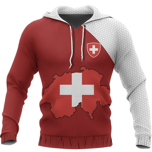 Switzerland Map Special Hoodie NNK13-Apparel-NNK-Hoodie-S-Vibe Cosy™