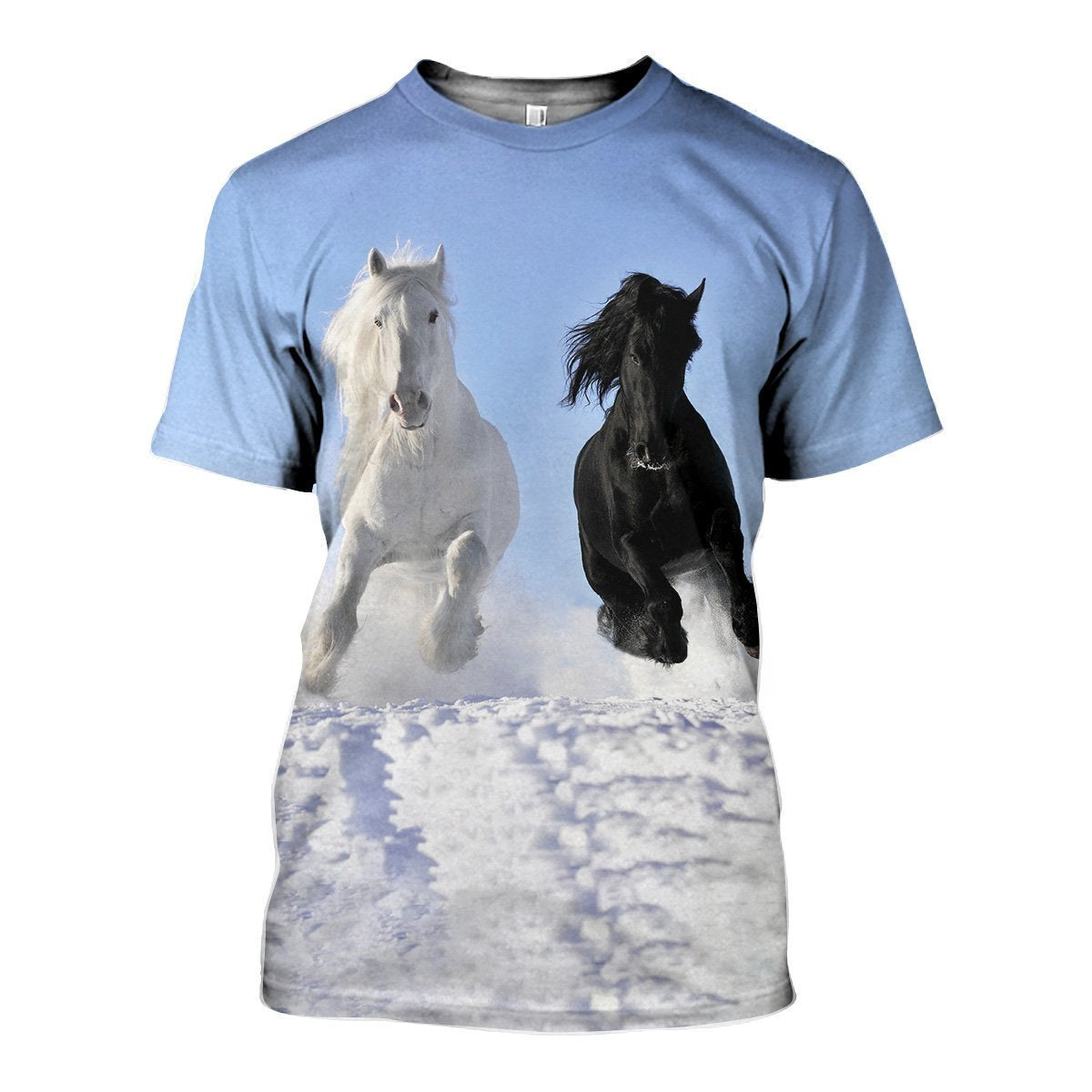3D All Over Printed Horse Shirts And Shorts-Apparel-HP Arts-T-Shirt-S-Vibe Cosy™
