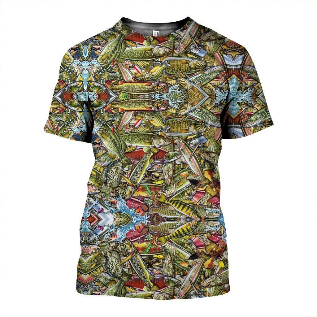 3D All Over Printed Fishing Art Shirts-Apparel-HP Arts-T-Shirt-S-Vibe Cosy™