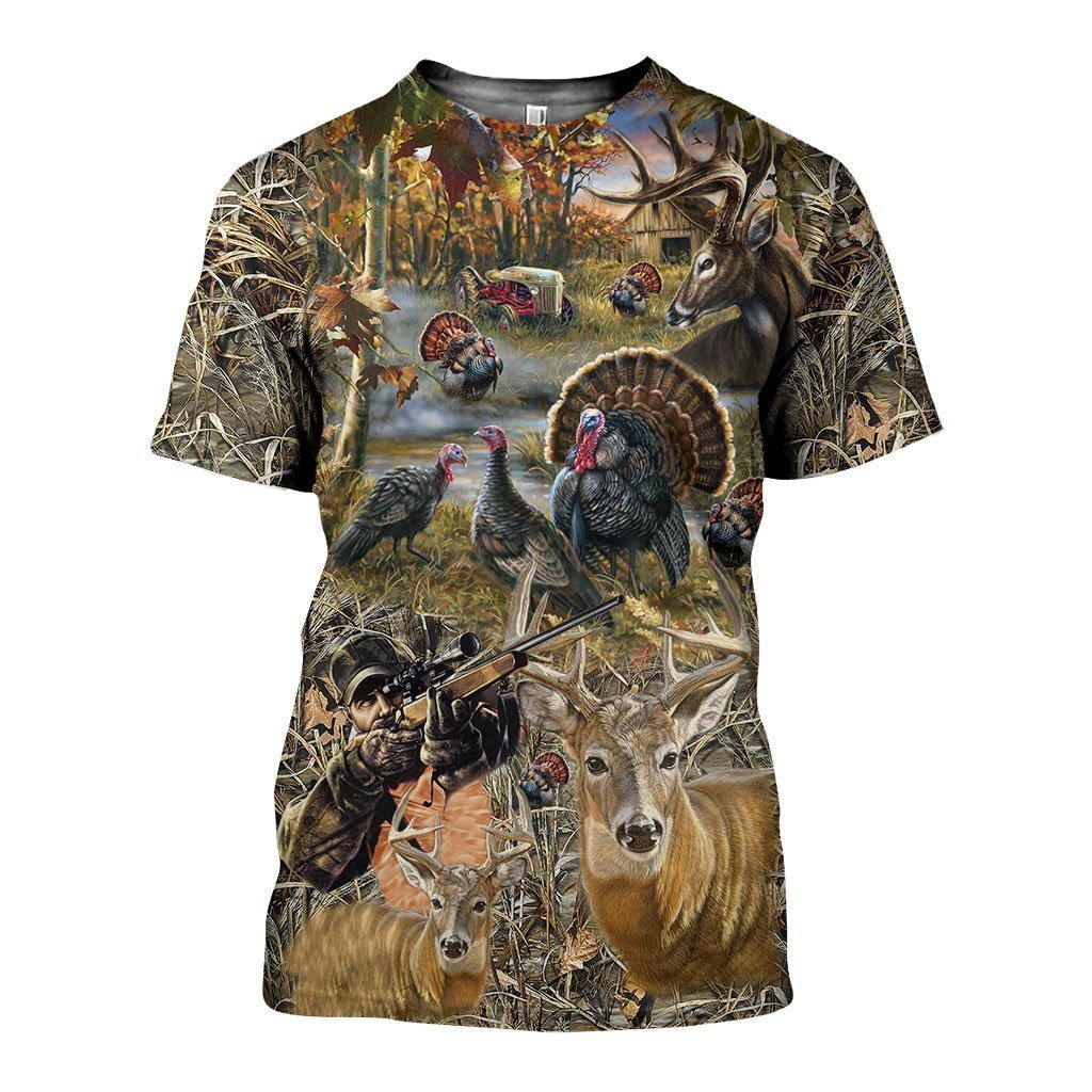3D All Over Printed Reel Hunting Shirts-Apparel-HP Arts-T-Shirt-S-Vibe Cosy™