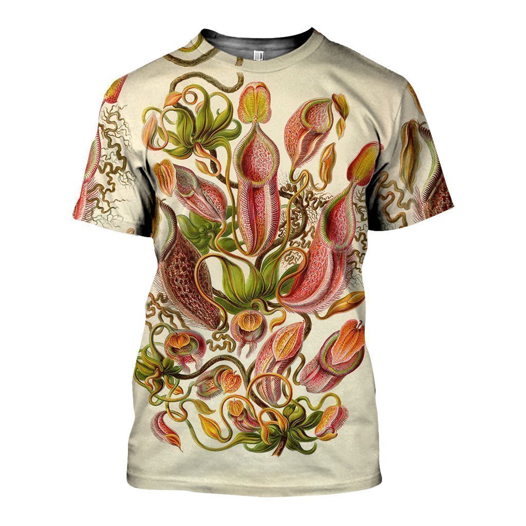 3D All Over Printed Carnivorous Plants Shirts And Shorts-Apparel-HP Arts-T-Shirt-S-Vibe Cosy™