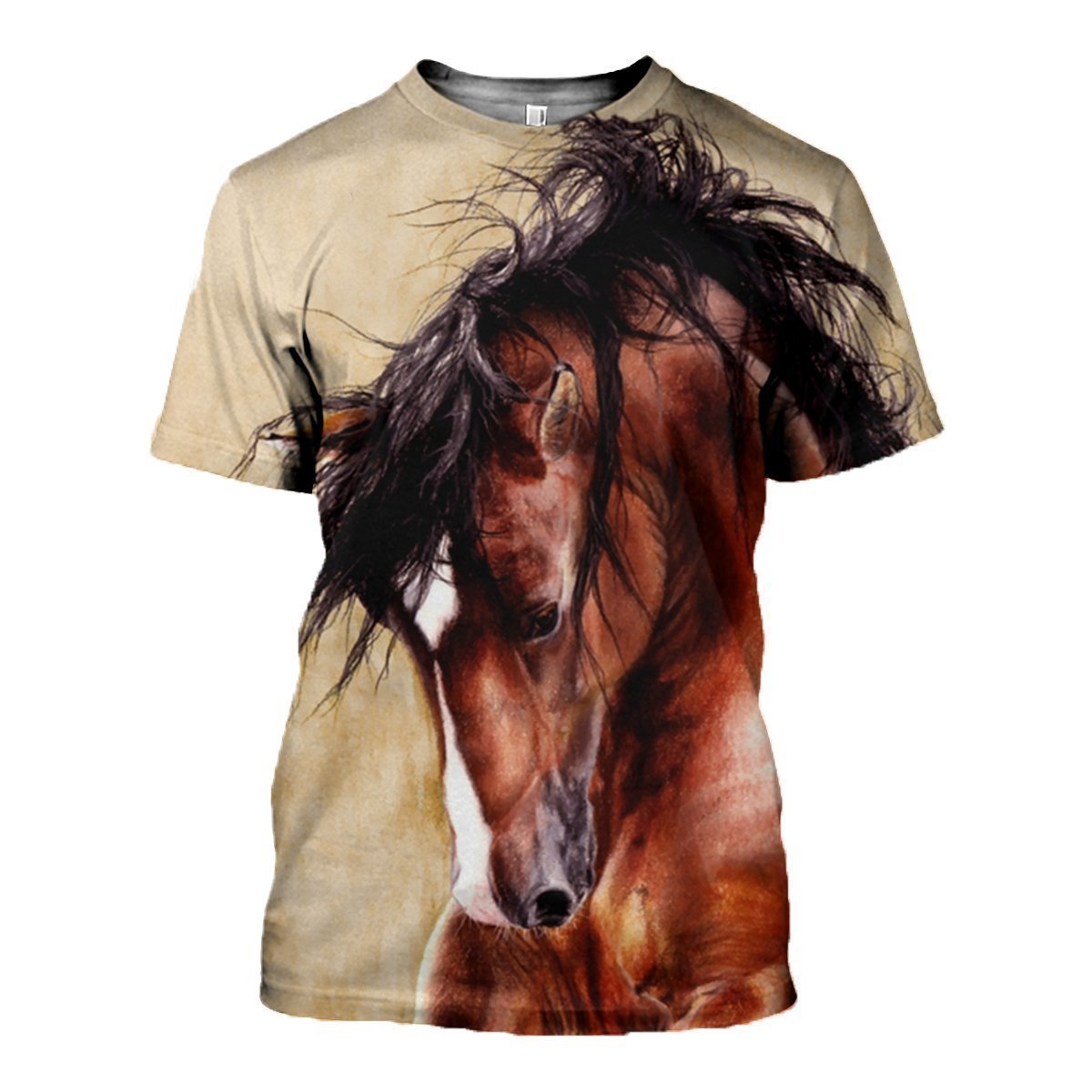 3D All Over Printed Horse painting Clothes-Apparel-HP Arts-T-Shirt-S-Vibe Cosy™