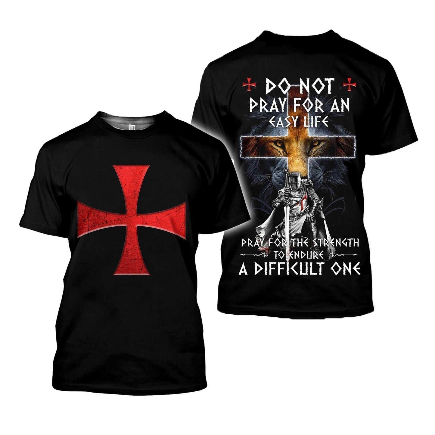 3D All Over Printed Powerful Knight Templars-Apparel-HP Arts-T-Shirt-S-Vibe Cosy™