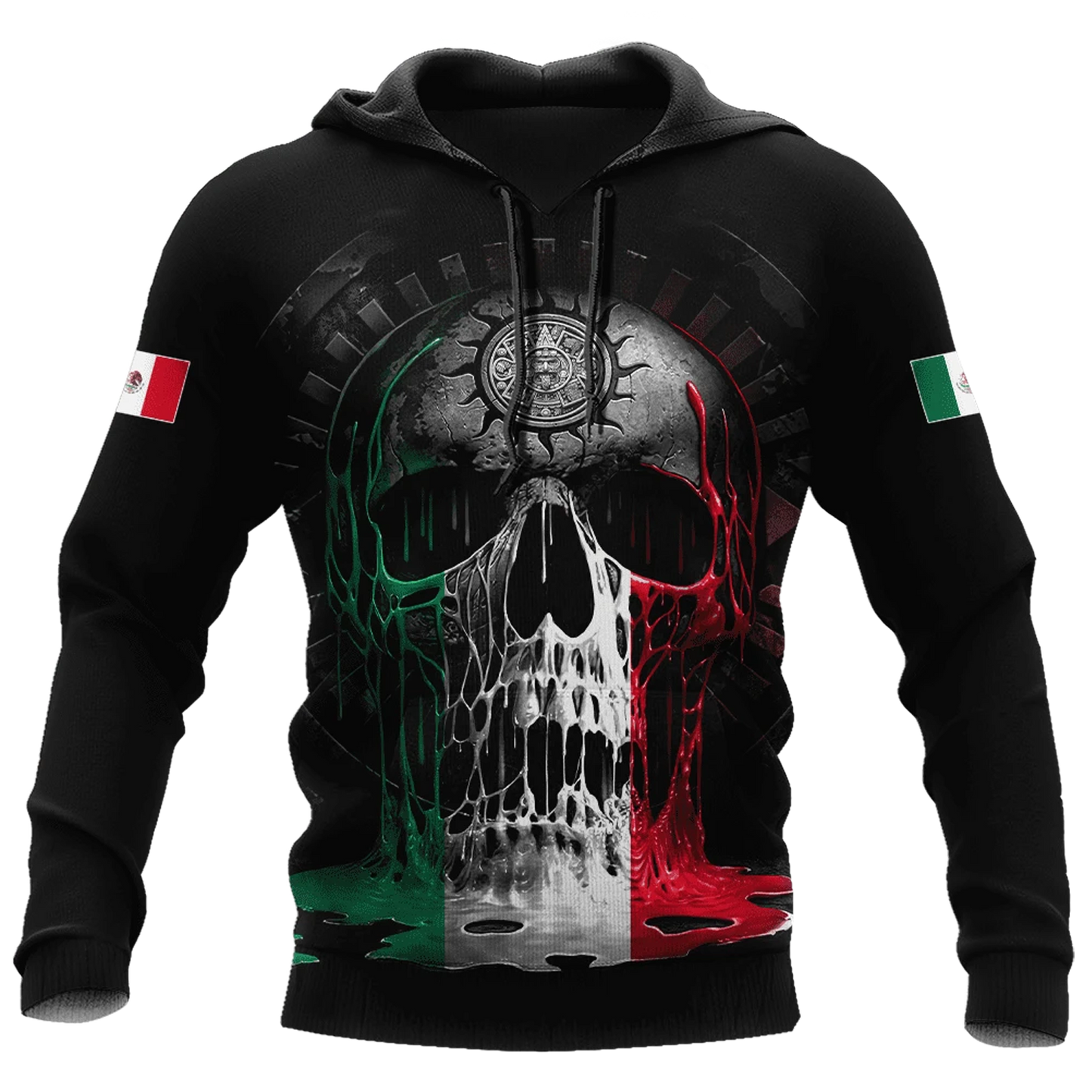Mexico Skull 3D All Over Printed Unisex Hoodie