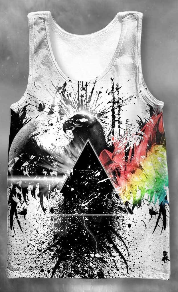 3D All Over Print Red White & Floyd Hoodie-Apparel-HD09-Tank Top-S-Vibe Cosy™