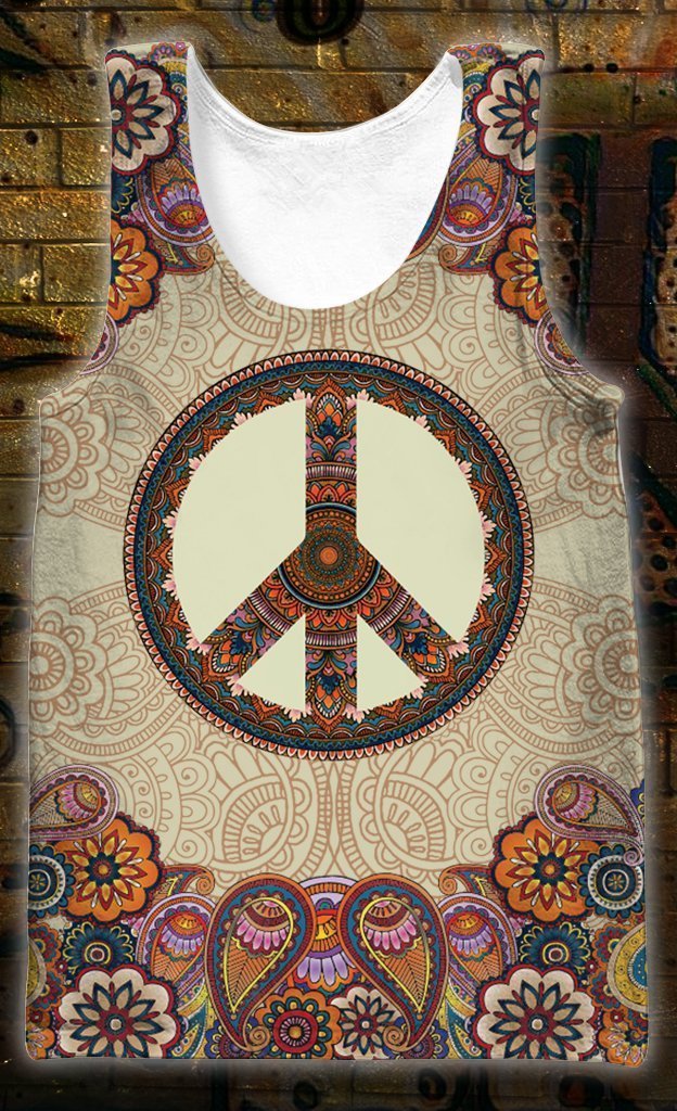 3D All Over Print Hippie Hoodie-Apparel-HD09-Tank Top-S-Vibe Cosy™
