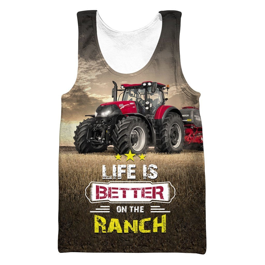 Life is better on the ranch my sun Hoodie-Apparel-HD09-Tank Top-S-Vibe Cosy™