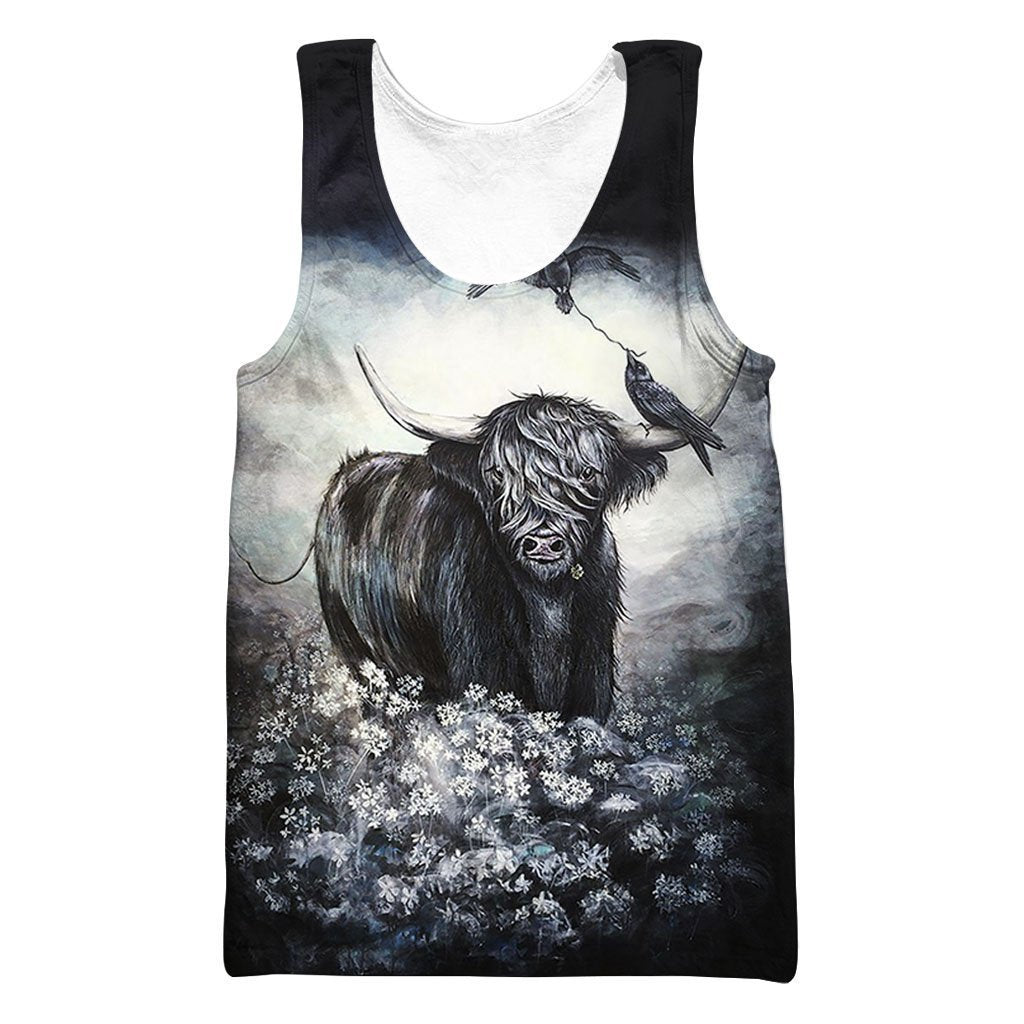 Bull Christmas Hoodie-Apparel-HD09-Tank Top-S-Vibe Cosy™