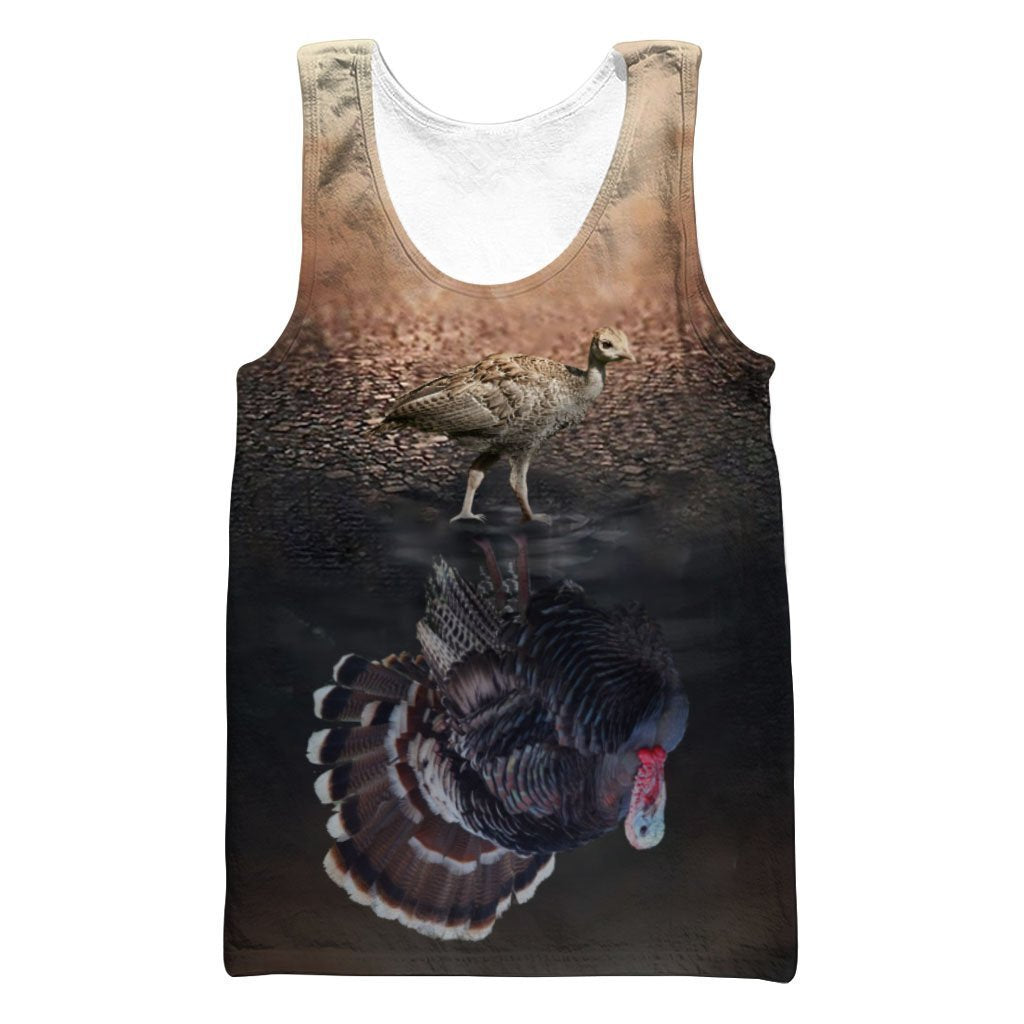 3D All Over Print Hunting Turkey Hoodie-Apparel-HD09-Tank Top-S-Vibe Cosy™