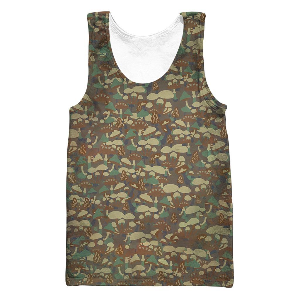 Mushroom Art all over-Apparel-NTH-Tank Top-S-Vibe Cosy™