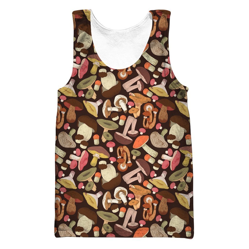 All Over Print Edible mushrooms Art-Apparel-NTH-Tank Top-S-Vibe Cosy™
