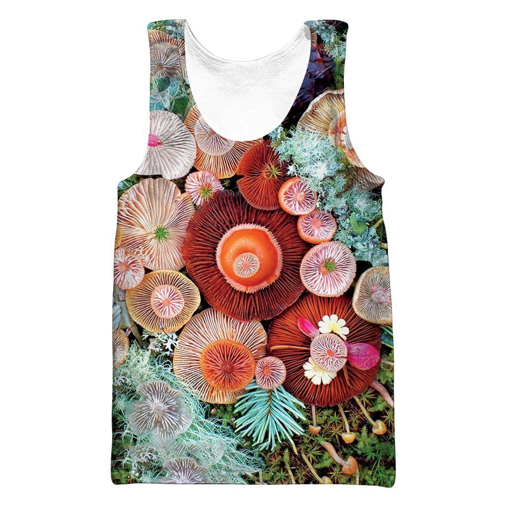 Vibrant Mushroom-Apparel-NTH-Tank Top-S-Vibe Cosy™