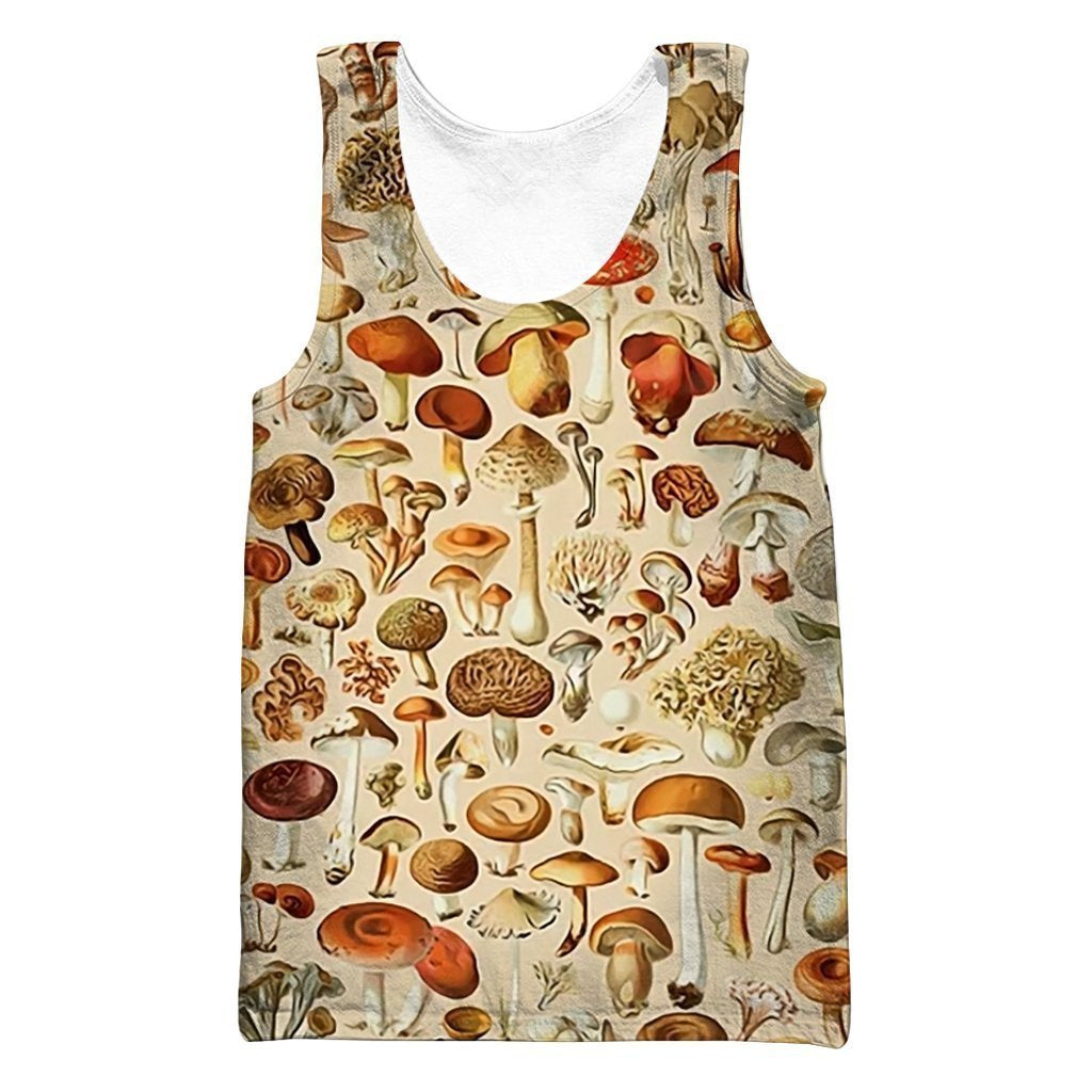 All Over Print beautiful forest mushrooms-Apparel-NTH-Tank Top-S-Vibe Cosy™