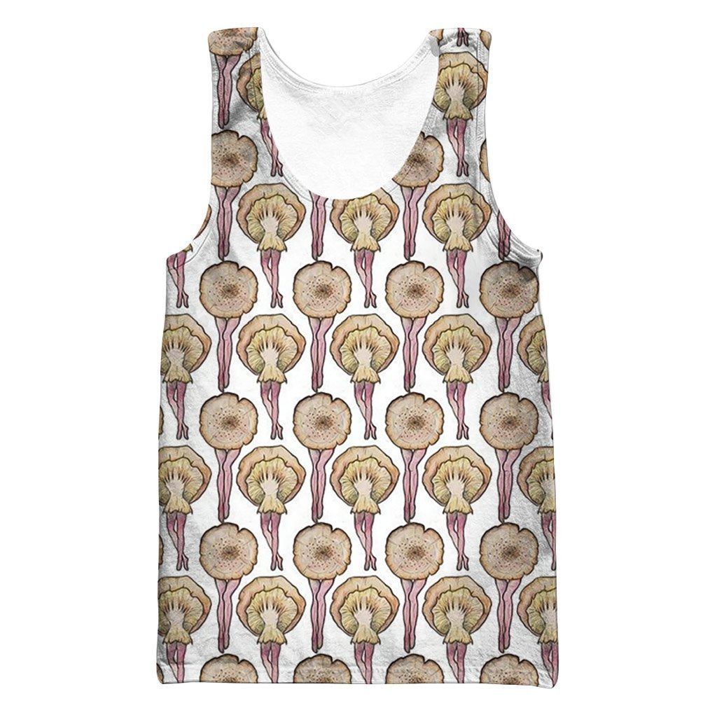 All Over Print Queen mushrooms-Apparel-NTH-Tank Top-S-Vibe Cosy™