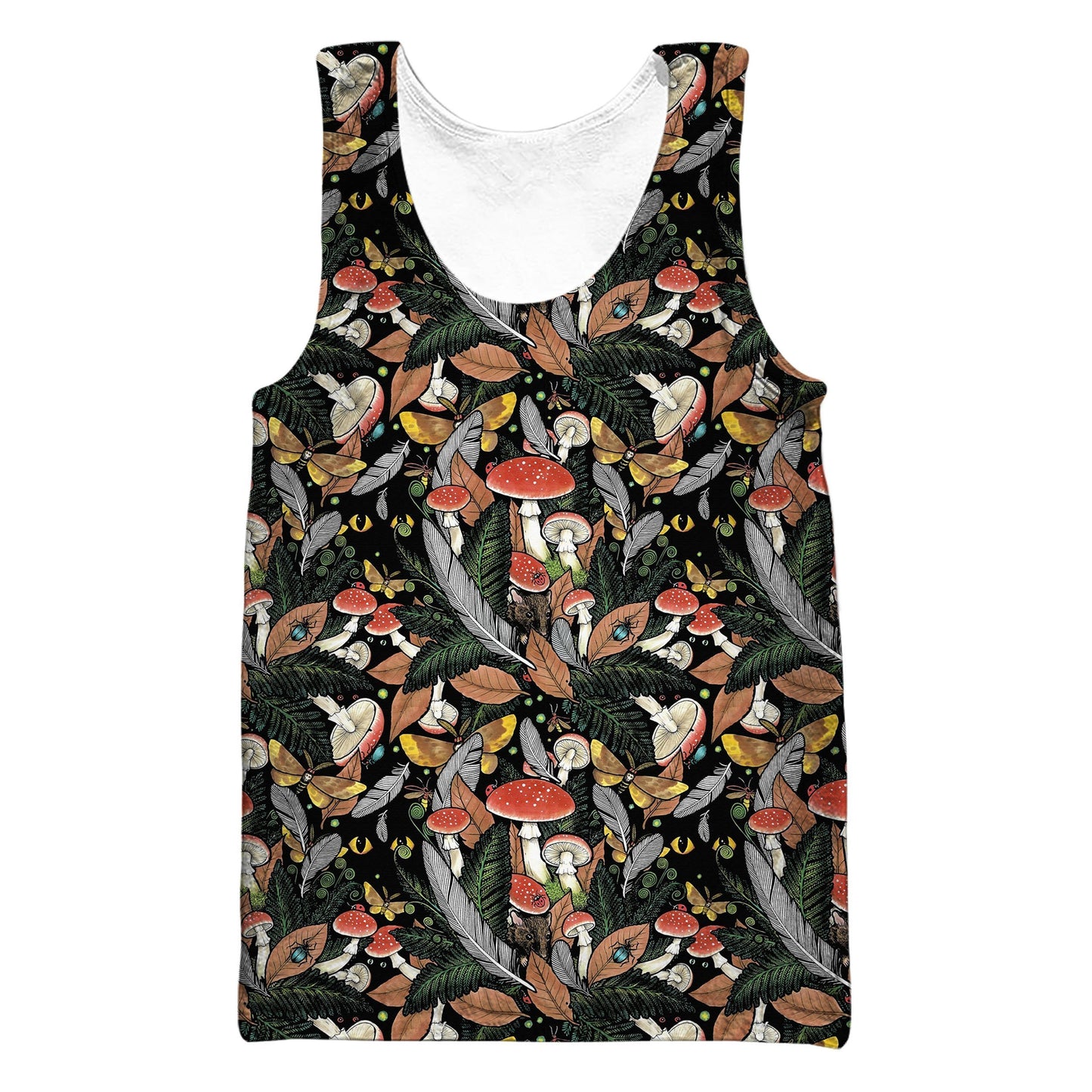 Beautiful Forest Mushroom Hoodie-Apparel-NTH-Tank Top-S-Vibe Cosy™