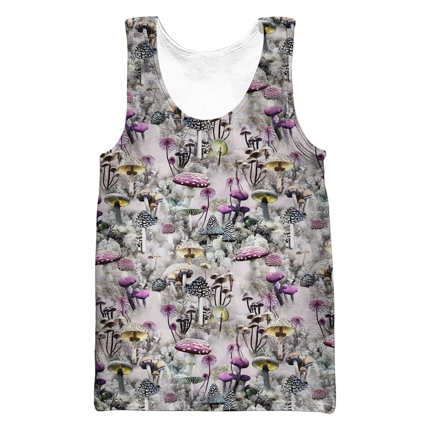 3D All Over Print Mushrooms and Winter Shirt-Apparel-NTH-Tank Top-S-Vibe Cosy™