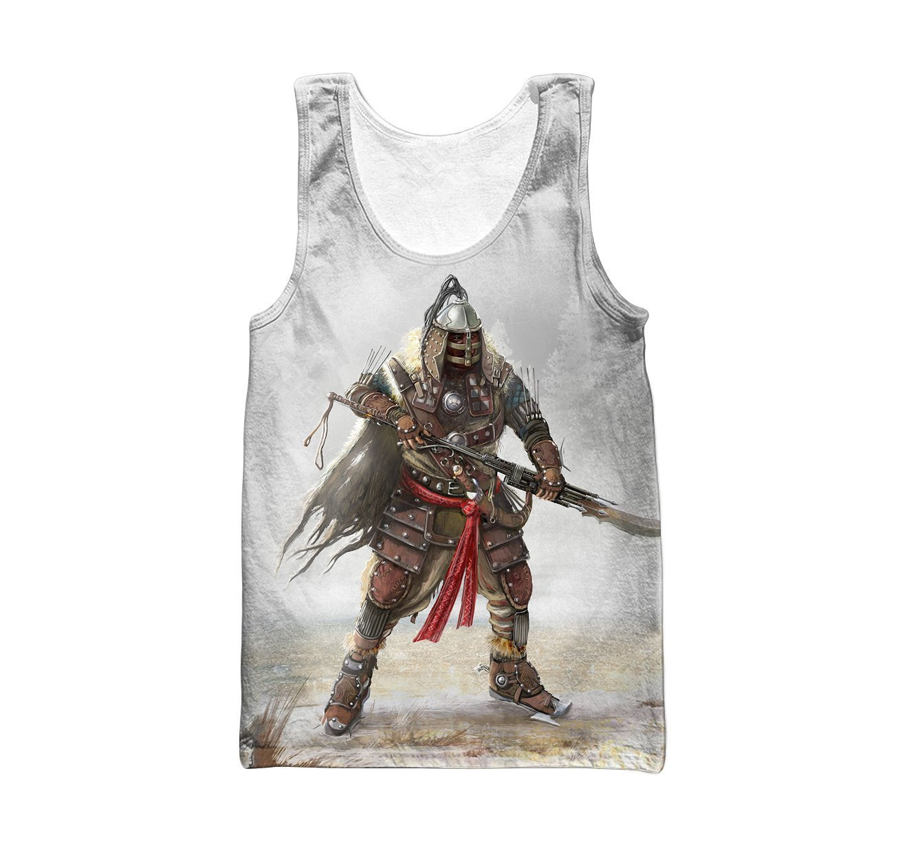 3D All Over Print Mongolian Warrior Hoodie-Apparel-Khanh Arts-Tank Top-S-Vibe Cosy™
