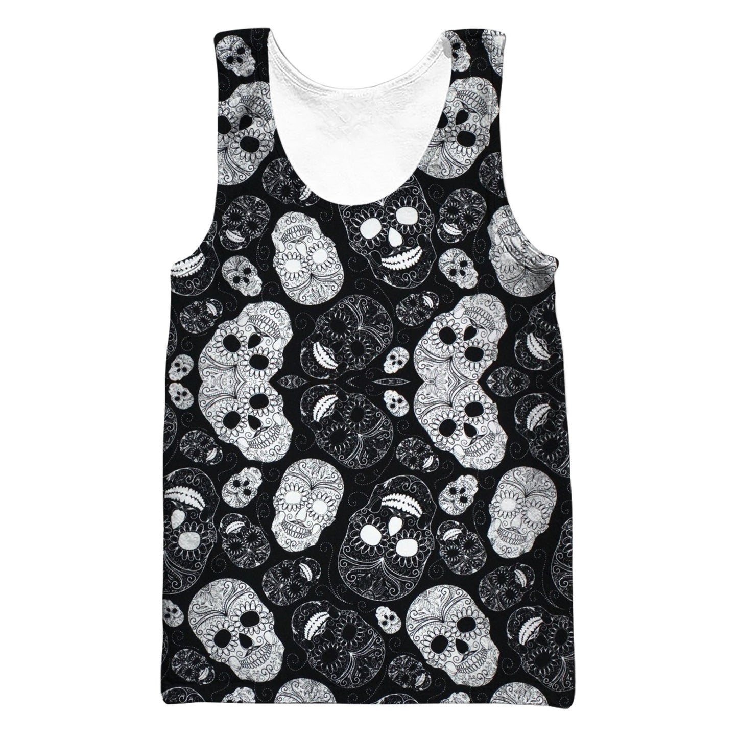 Candy Skull Hoodie-Apparel-GP Art-Tank Top-S-Vibe Cosy™