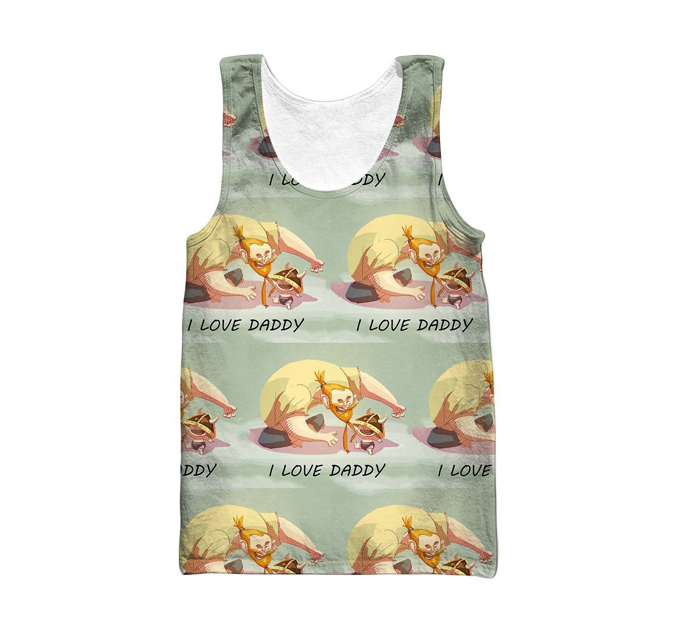 3D All Over Print Son Dad Hero Hoodie-Apparel-Khanh Arts-Tank Top-S-Vibe Cosy™