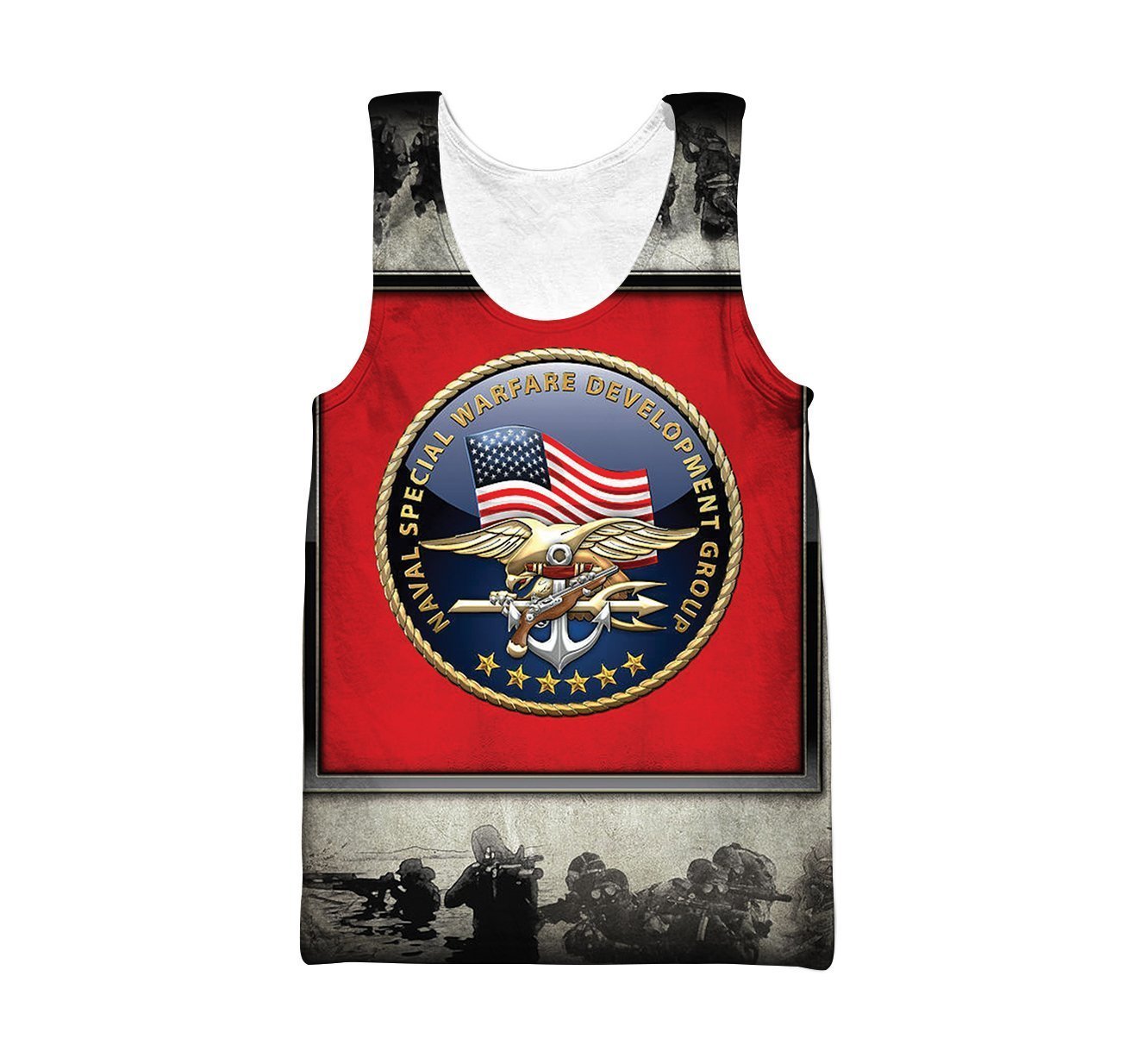 All Over Printed Naval Special Warfare Shirts-Apparel-HP Arts-Tank Top-S-Vibe Cosy™