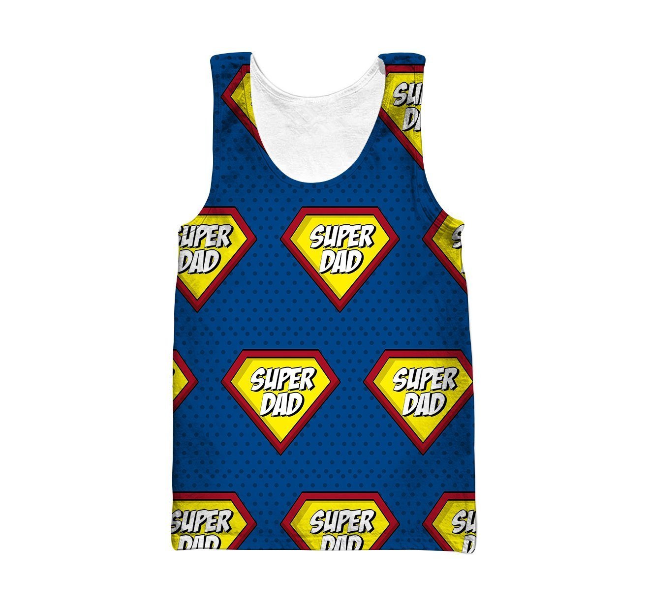 3D All Over Super Dad Hoodie-Apparel-Khanh Arts-Tank Top-S-Vibe Cosy™