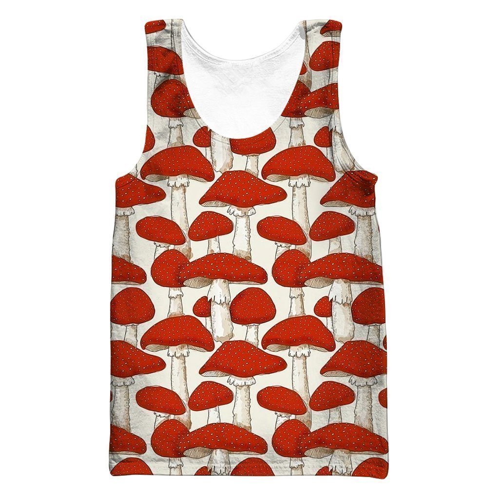 Amanita Muscaria Mushroom-Apparel-NTH-Tank Top-S-Vibe Cosy™