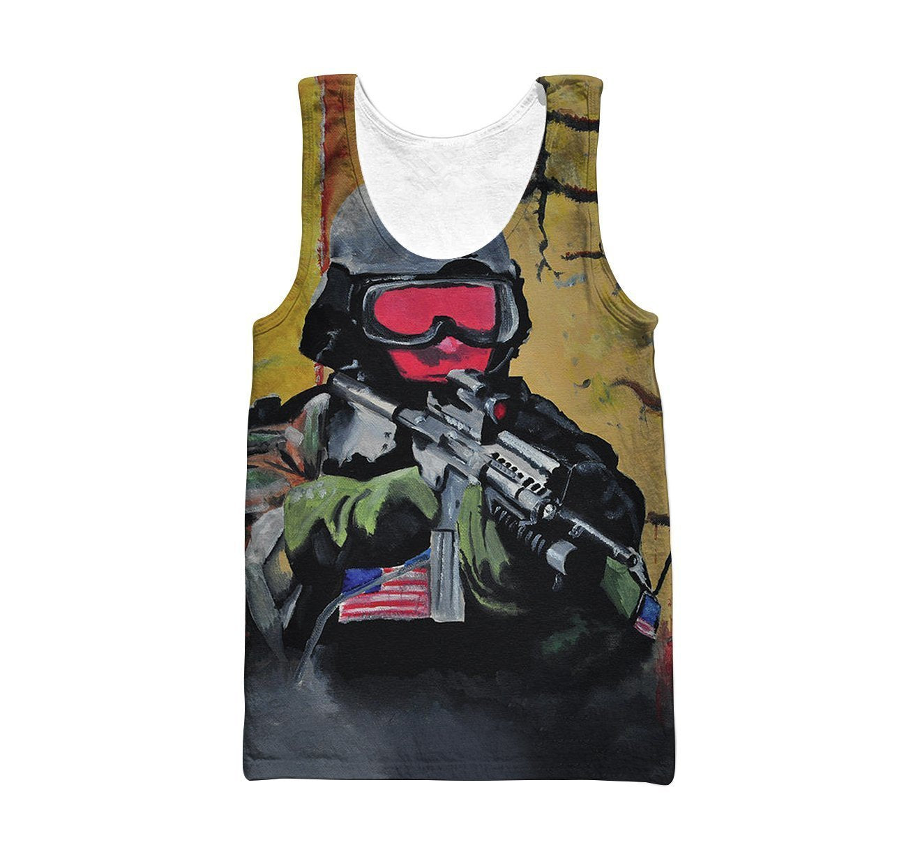 All Over Printed How to Fire a Rifle Shirts-Apparel-HP Arts-Tank Top-S-Vibe Cosy™