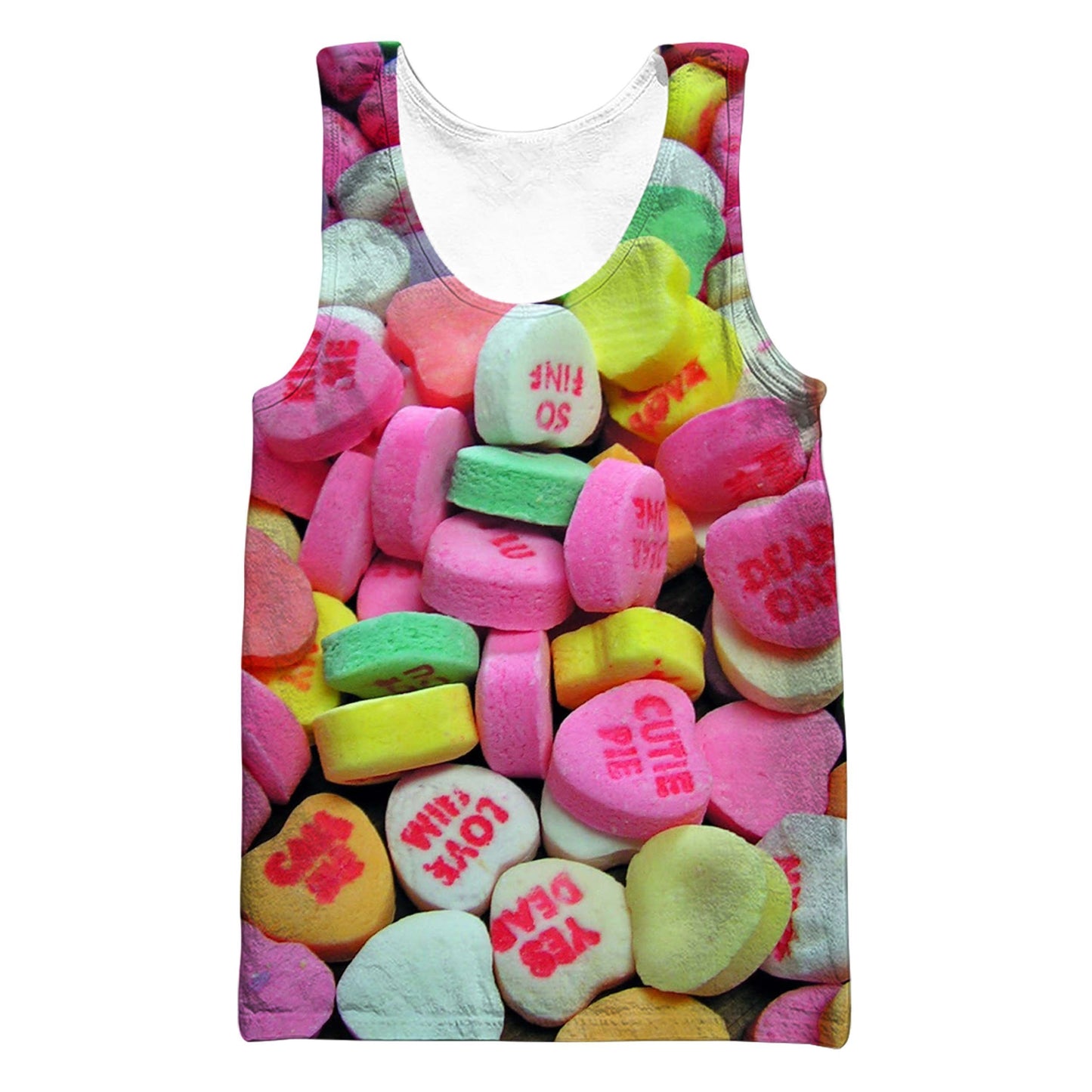 Candy Hearts Hoodie-Apparel-GP Art-Tank Top-S-Vibe Cosy™