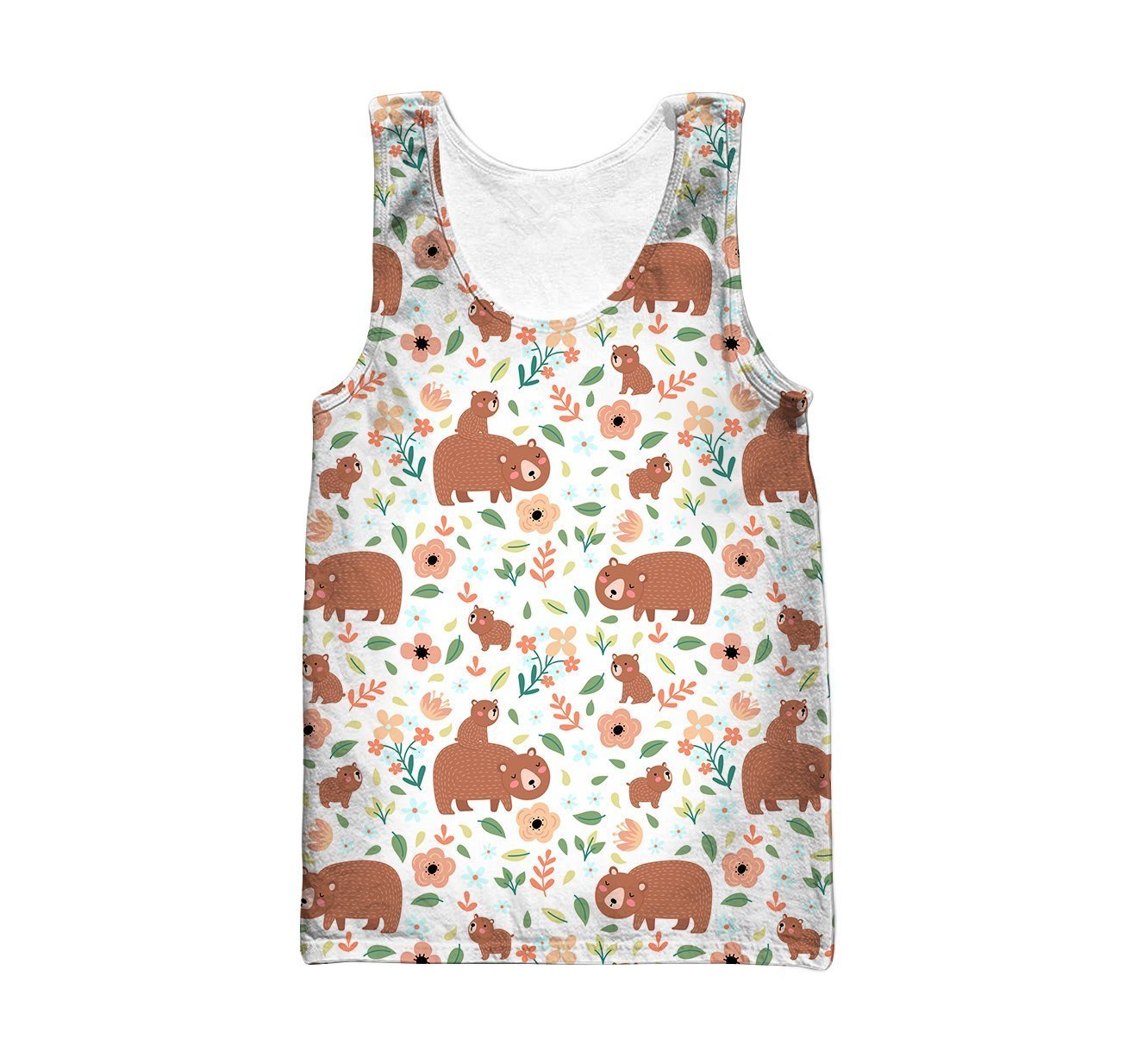 3D All Over Son And Mother Bear Hoodie-Apparel-Khanh Arts-Tank Top-S-Vibe Cosy™