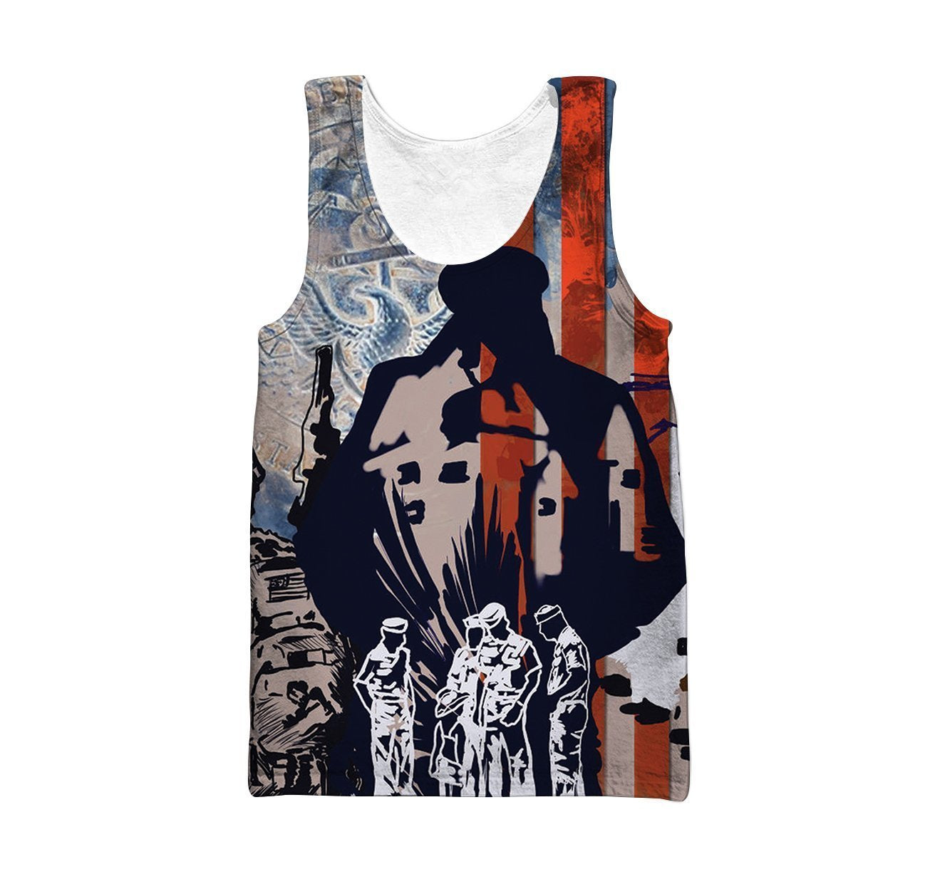 All Over Printed Navy Seal Canvas Shirts-Apparel-HP Arts-Tank Top-S-Vibe Cosy™