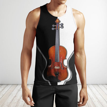 Violin music 3d hoodie full HG HAC281102-Apparel-HG-Men's tank top-S-Vibe Cosy™