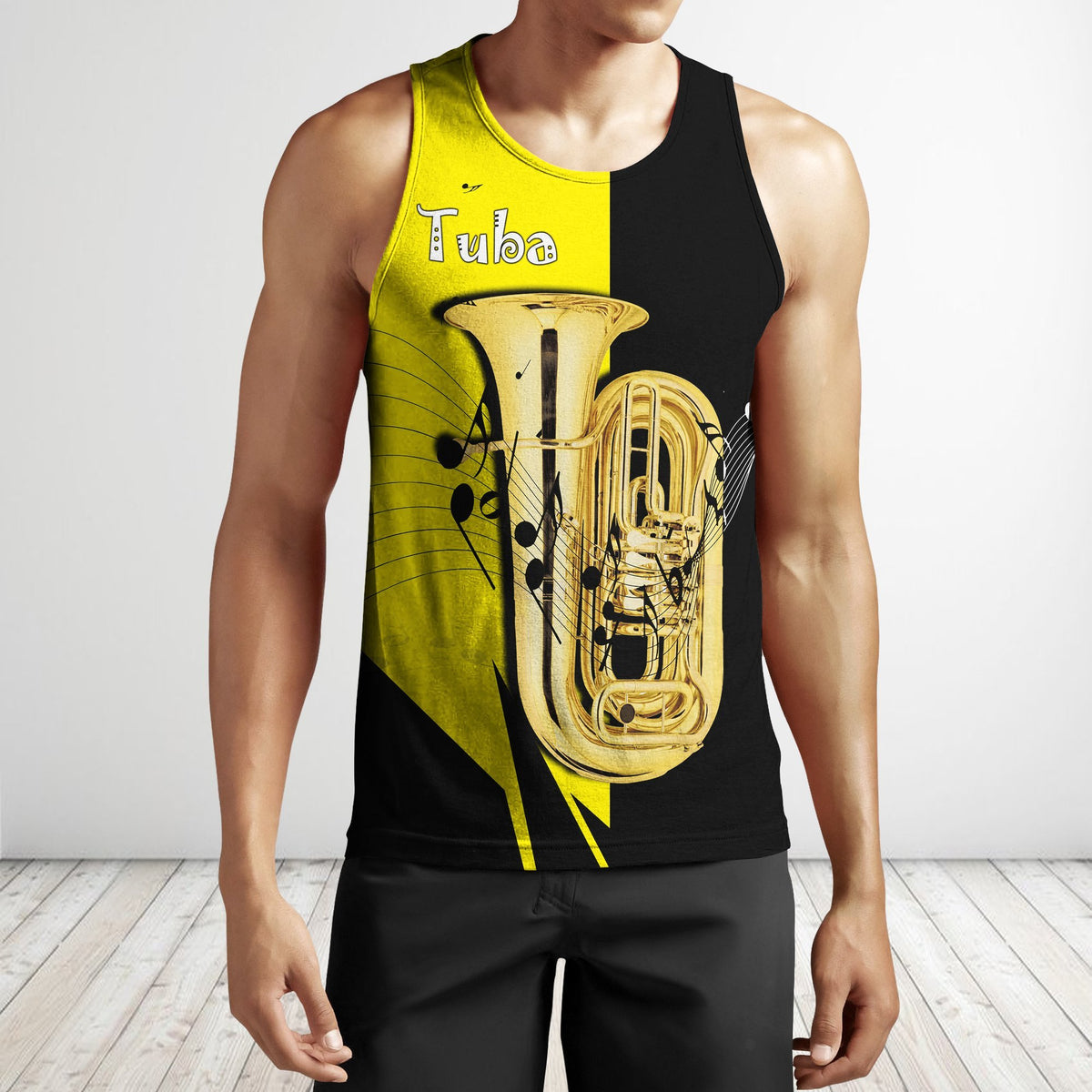 Tuba music 3d hoodie shirt for men and women HG HAC19121-Apparel-HG-Men's tank top-S-Vibe Cosy™