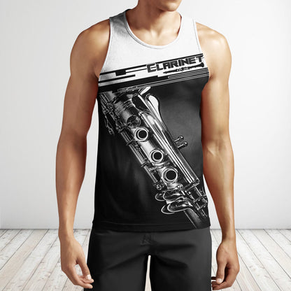 Clarinet music 3d hoodie shirt for men and women HG HAC31201-Apparel-HG-Men's tank top-S-Vibe Cosy™