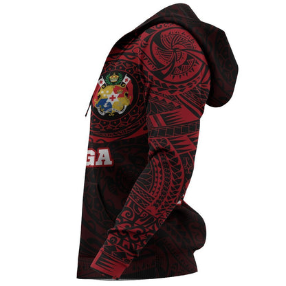 Tonga in My Heart Polynesian Tattoo Style New Hoodie New NNK 1207-Apparel-NNK-Hoodie-S-Vibe Cosy™